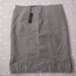 NWT TALBOTS WOOL PLEATED PENCIL SKIRT SIZE 14